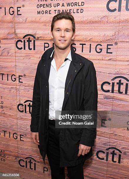 Actor Ryan Kwanten attends the Citi Prestige Card Australia event at The Waterfall Mansion on March 5, 2015 in New York City.