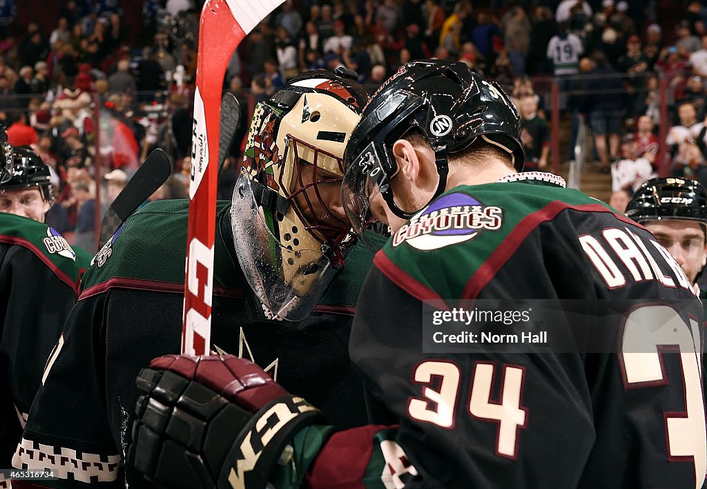 Vancouver Canucks v Arizona Coyotes