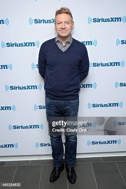 Actor/ director Sir Kenneth Branagh visits the SiriusXM Studios on March 5, 2015 in New York City.