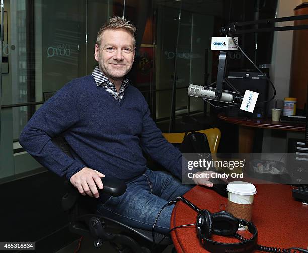 Actor/ director Sir Kenneth Branagh visits 'The Morning Jolt With Larry Flick' at the SiriusXM Studios on March 5, 2015 in New York City.