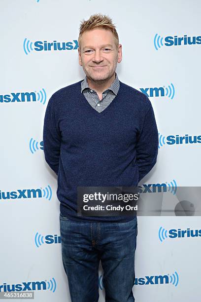 Actor/ director Sir Kenneth Branagh visits the SiriusXM Studios on March 5, 2015 in New York City.