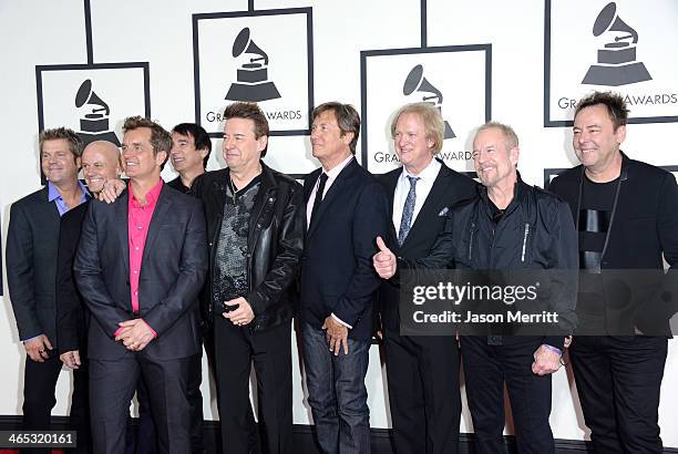 Musical group Chicago attends the 56th GRAMMY Awards at Staples Center on January 26, 2014 in Los Angeles, California.