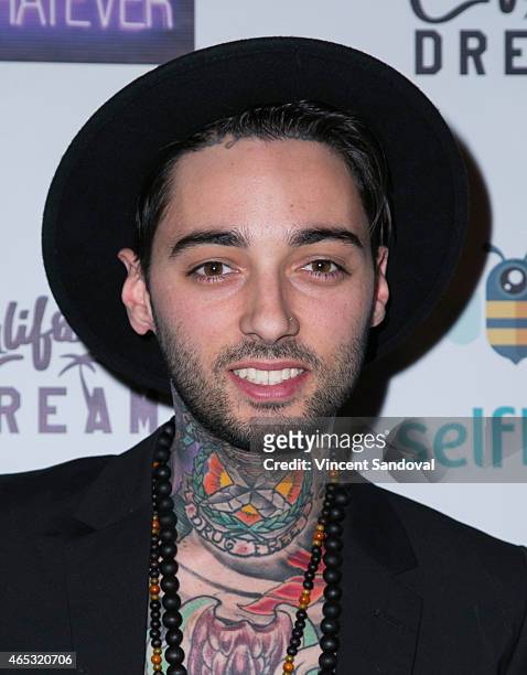 Tattoo artist Romeo Lacoste attends Romeo Lacoste's The California Dream grand opening at The California Dream on March 5, 2015 in North Hollywood,...
