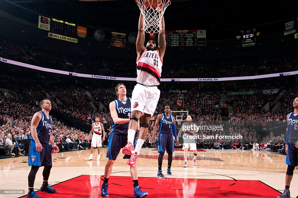 Dallas Mavericks v Portland Trail Blazers