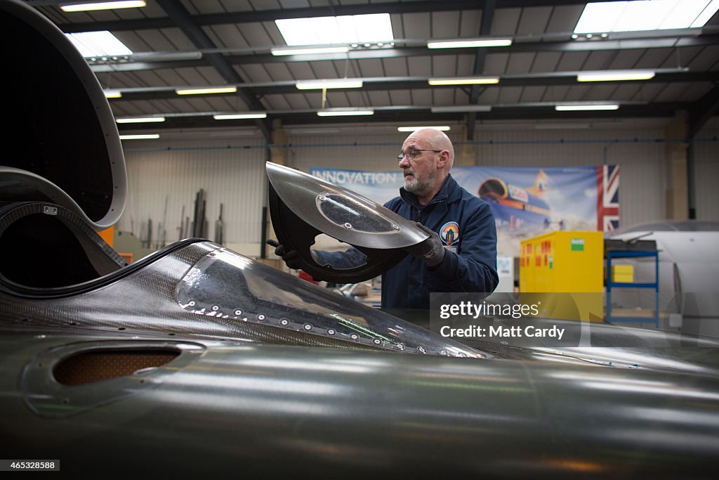In The Workshop Of The New Supersonic Car Bidding To Be World's Fastest