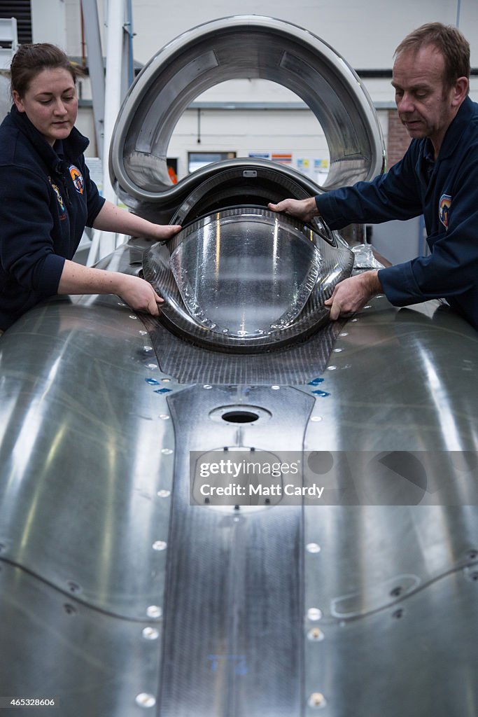 In The Workshop Of The New Supersonic Car Bidding To Be World's Fastest