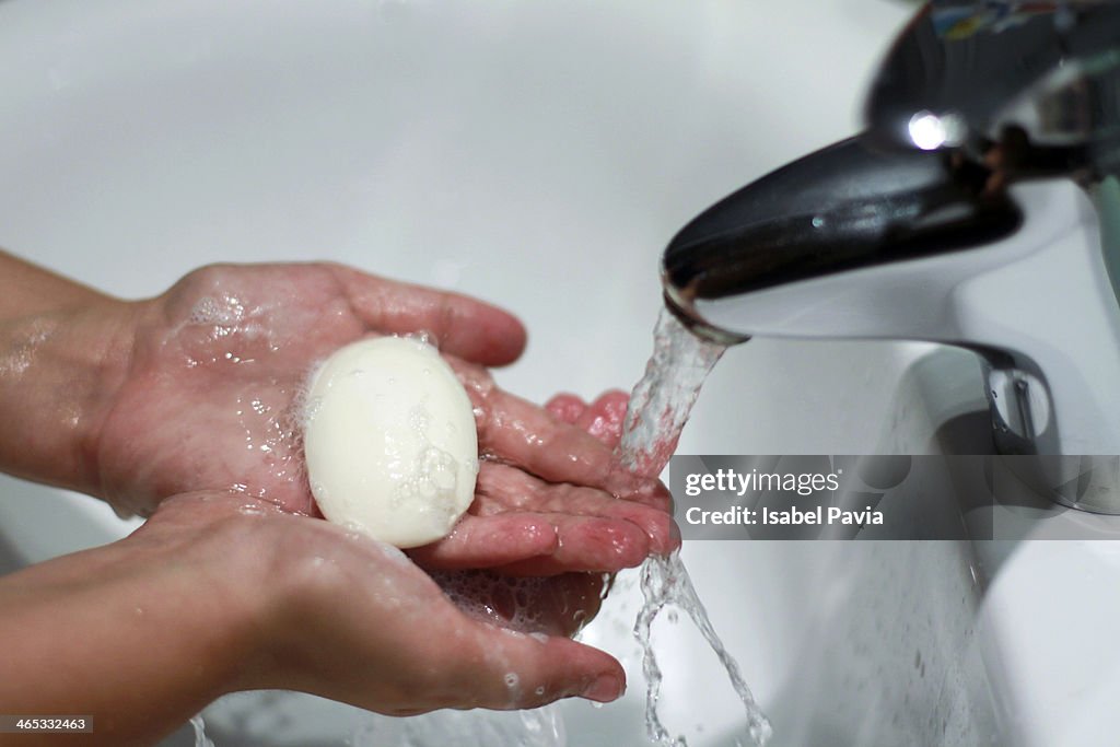 Washing hands