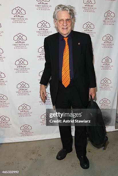 Co-founders of Tibet House New York, Robert Thurman attends Tibet House Benefit Concert After Party 2015 at Metropolitan West on March 6, 2015 in New...