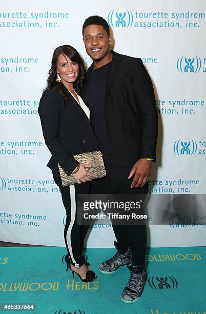 Actor Pooch Hall and his wife Linda Hall attend the Second Annual Hollywood Heals: Spotlight On Tourette Syndrome at House of Blues Sunset Strip on...