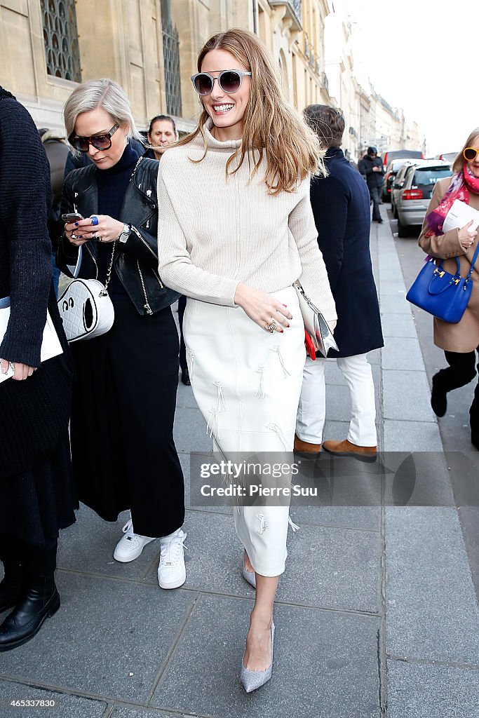 Celebrity Sightings On Day 4  Of Paris Fashion Week Fall Winter 2015/2016