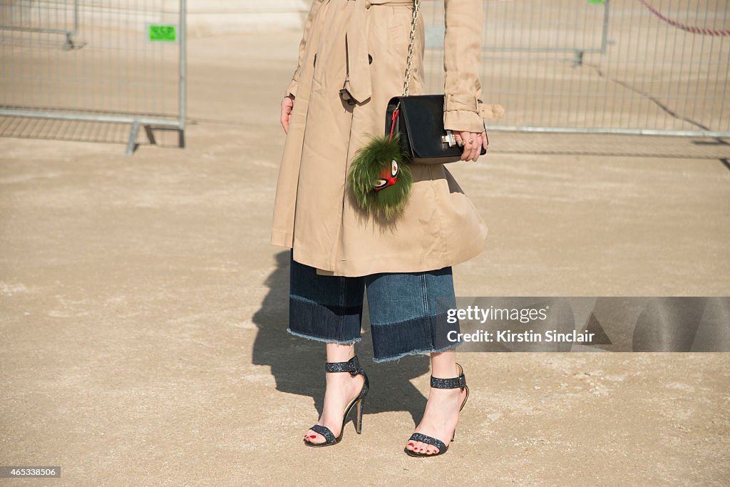 Day 3 - Street Style - Paris Fashion Week - Womenswear Fall/Winter 2015/2016