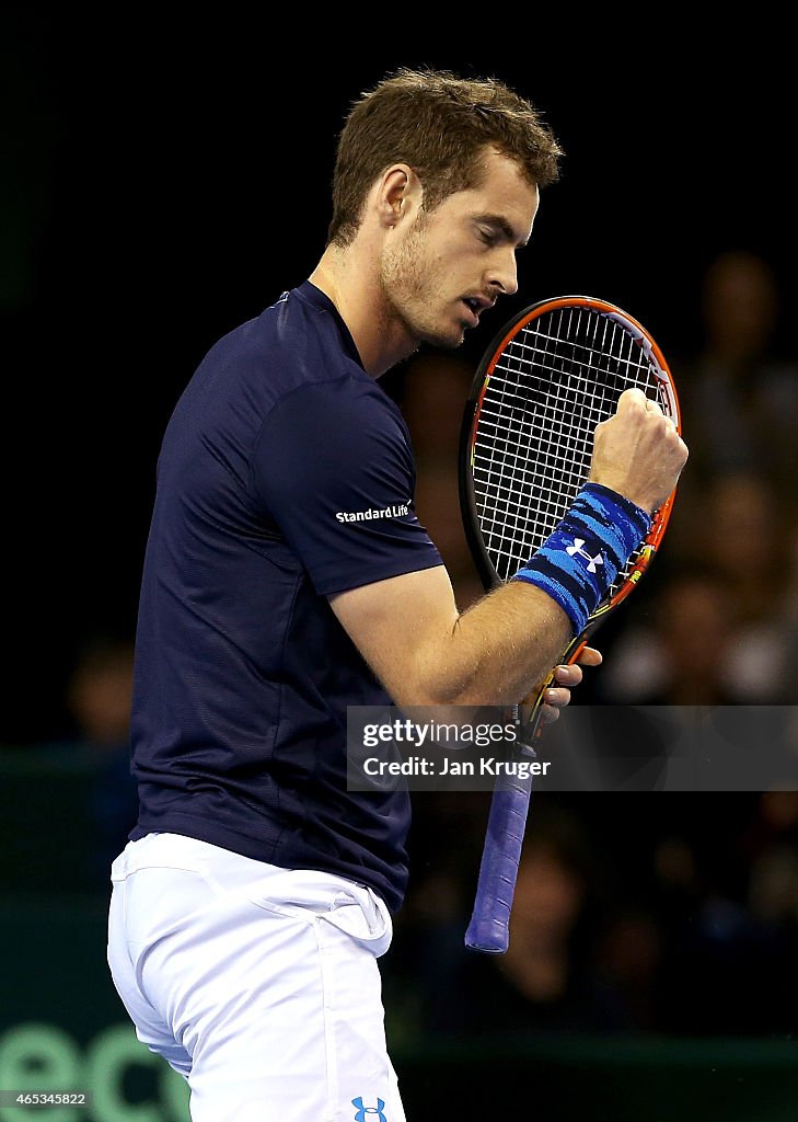 GB v USA - Davis Cup: Day 1