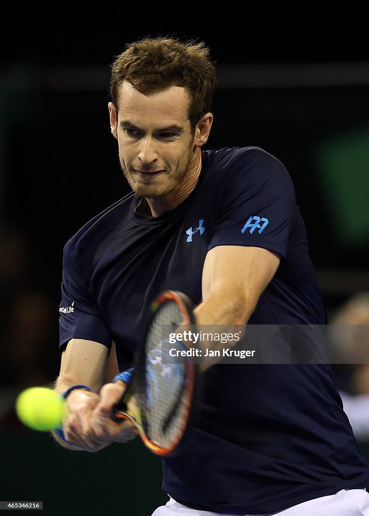 GB v USA - Davis Cup: Day 1