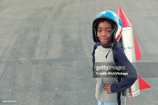 rocket boy - rocket pack stock pictures, royalty-free photos & images