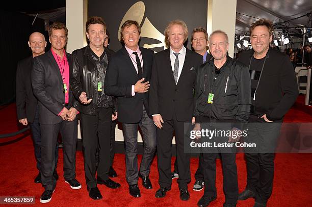 Musical group Chicago attends the 56th GRAMMY Awards at Staples Center on January 26, 2014 in Los Angeles, California.