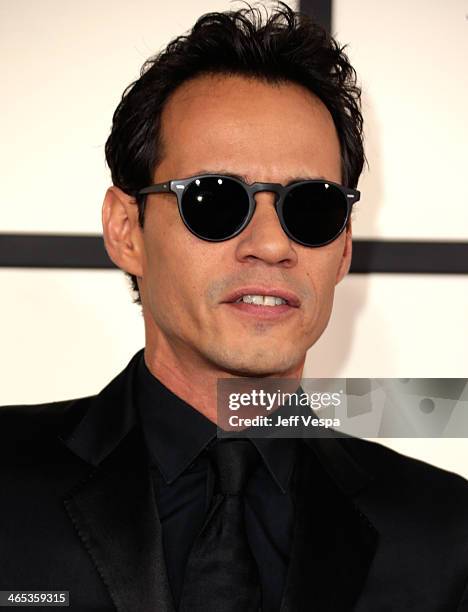 Singer Marc Anthony attends the 56th GRAMMY Awards at Staples Center on January 26, 2014 in Los Angeles, California.