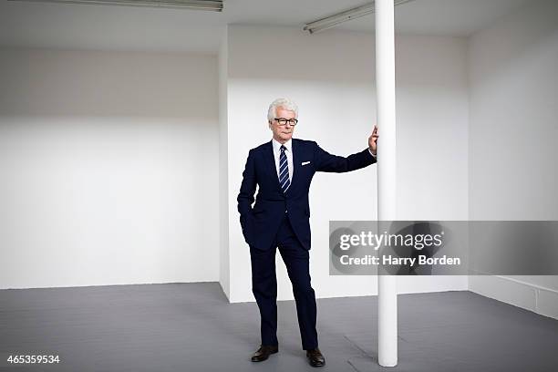 Writer Ken Follett is photographed for Io Donna magazine on July 9, 2014 in London, England.