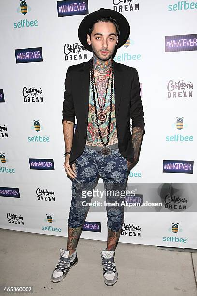 Tattoo artist Romeo Lacoste attends the California Dream Grand Opening Event & Experience at The California Dream on March 5, 2015 in North...