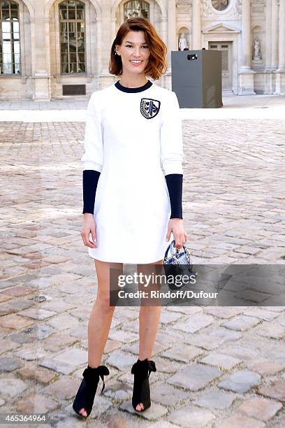 Hanneli Mustaparta attends the Christian Dior show as part of the Paris Fashion Week Womenswear Fall/Winter 2015/2016 on March 6, 2015 in Paris,...