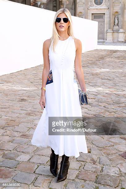 Blogger Lala Rudge attends the Christian Dior show as part of the Paris Fashion Week Womenswear Fall/Winter 2015/2016 on March 6, 2015 in Paris,...