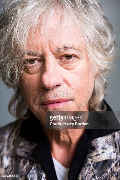 September 23: Singer and campaigner Bob Geldof is photographed for the Guardian on September 23, 2014 in London, England.