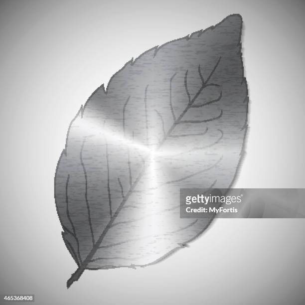 metallic leaf - brushed steel stock illustrations