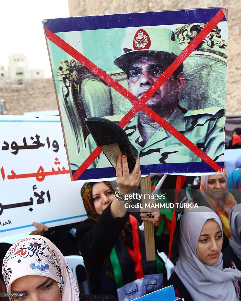LIBYA-POLITICS-CONFLICT-UN-MOROCCO-TALKS-DEMO