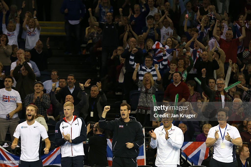 GB v USA - Davis Cup: Day 1