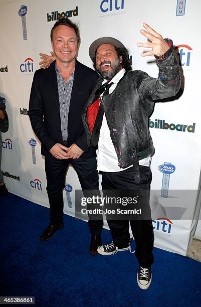 Pete Tong and Mr Brainwash attend the second annual Billboard GRAMMY After Party at The London West Hollywood on January 26, 2014 in West Hollywood,...