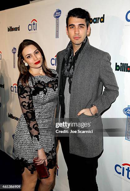 Sophie Simmons and Nick Simmons attend the second annual Billboard GRAMMY After Party at The London West Hollywood on January 26, 2014 in West...