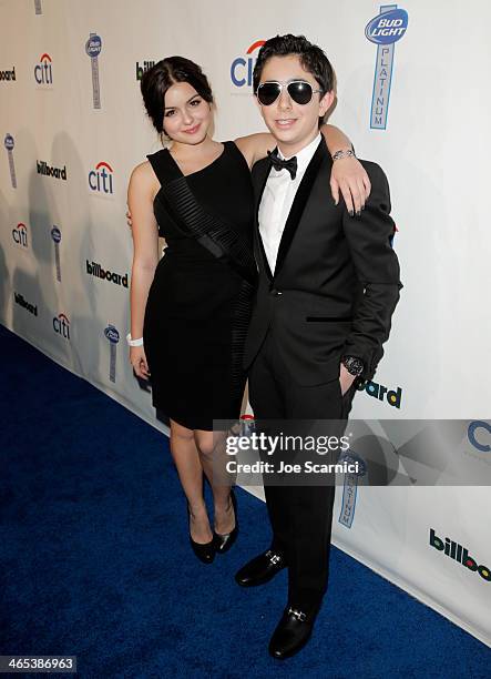 Actors Ariel Winter and Joe Kaprielian attend the second annual Billboard GRAMMY After Party at The London West Hollywood on January 26, 2014 in West...