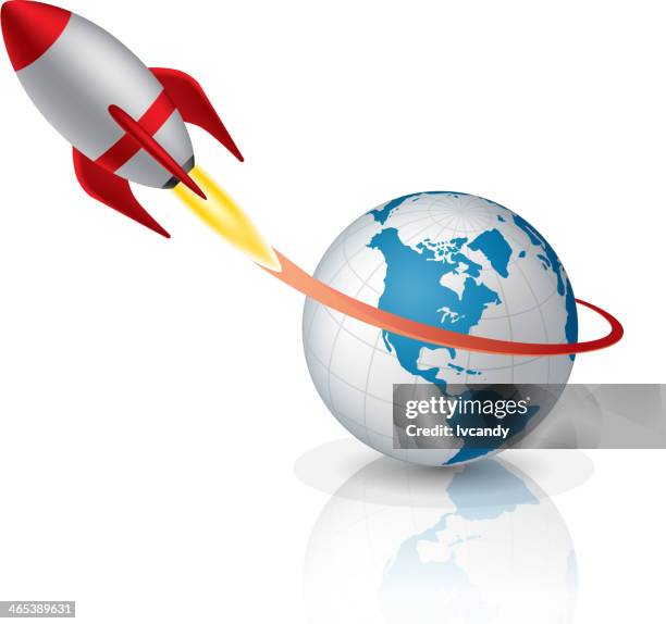 rocket launching - rocket isolated stock illustrations