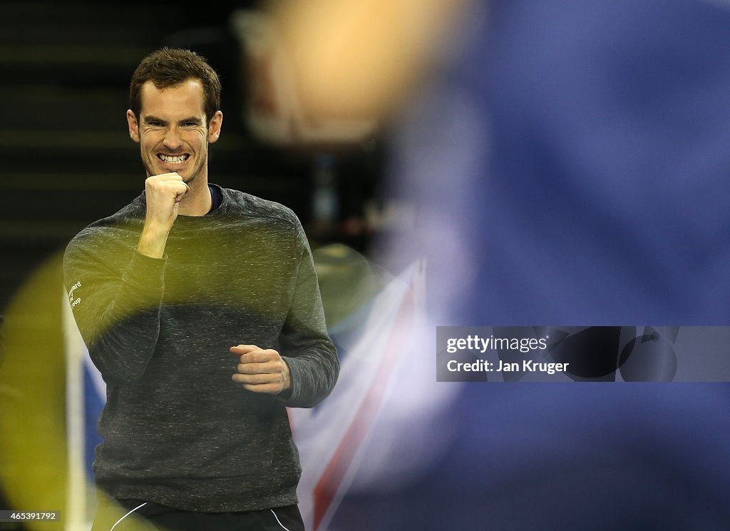 GB v USA - Davis Cup: Day 1