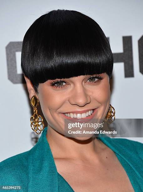 Singer Jessie J arrives at the Republic Records Post GRAMMY Party at 1 OAK on January 26, 2014 in West Hollywood, California.