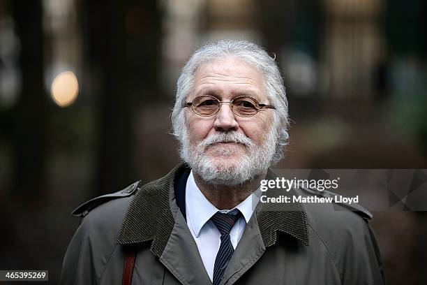 Radio presenter Dave Lee Travis arrives at Southwark Crown Court on January 27, 2014 in Southwark, England. Dave Lee Travis, whose real name is David...