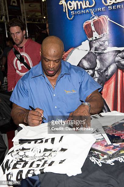 Ronnie Coleman attends the Arnold Sports Festival 2015 - Day 2 on March 6, 2015 in Columbus, Ohio.
