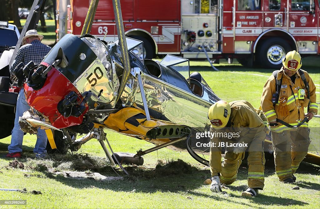 Harrison Ford Crashes His Vintage Airplane