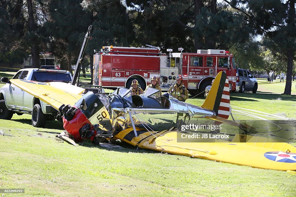 Harrison Ford Crashes His Vintage Airplane