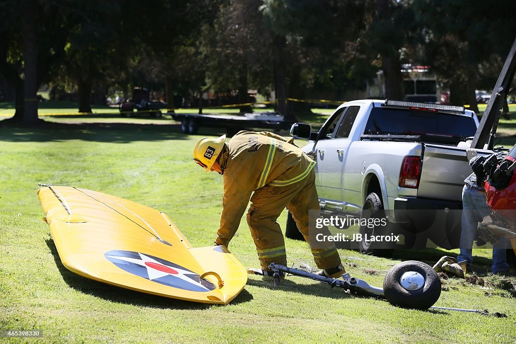 Harrison Ford Crashes His Vintage Airplane