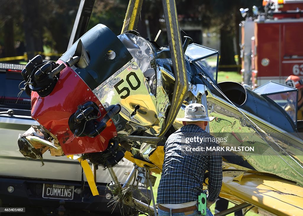 US-ENTERTAINMENT-ACCIDENT-PLANE-FILM-FORD