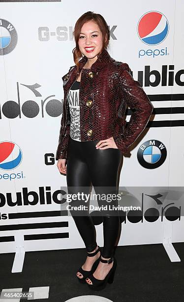 Singer Guinevere attends Republic Records Post Grammy Party at 1 OAK on January 26, 2014 in West Hollywood, California.