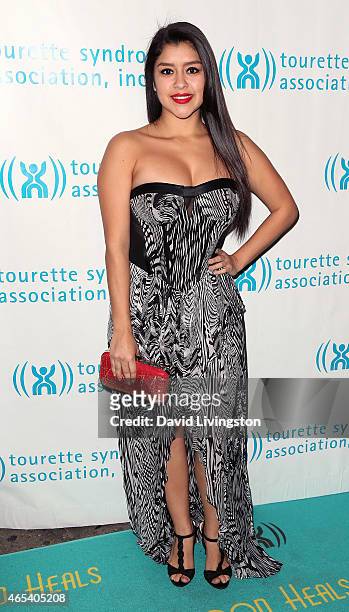 Actress Chelsea Rendon attends the 2nd Annual Hollywood Heals: Spotlight On Tourette Syndrome at House of Blues Sunset Strip on March 5, 2015 in West...