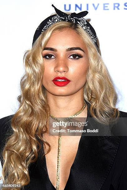 Singer Pia Mia attends the Universal Music Group 2014 post GRAMMY party held at The Ace Hotel Theater on January 26, 2014 in Los Angeles, California.
