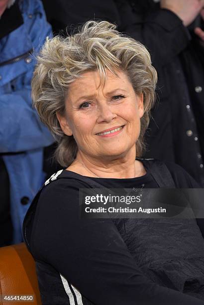 Gitte Haenning attends NDR Talkshow at NDR Studios on March 6, 2015 in Hamburg, Germany.