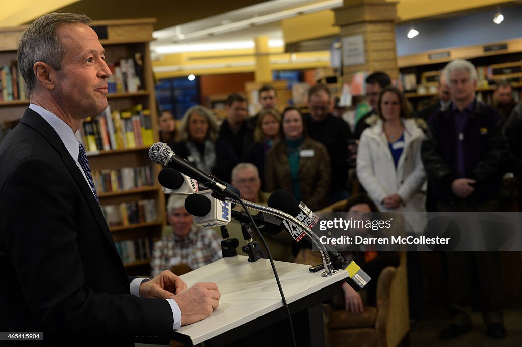 Former Maryland Gov. Martin O'Malley Attends Democratic Fundraiser In Concord, New Hampshire