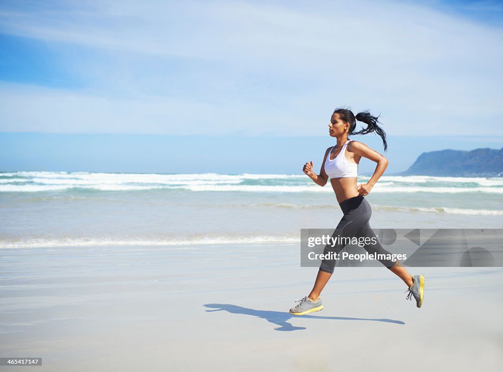 Jogging clears her mind