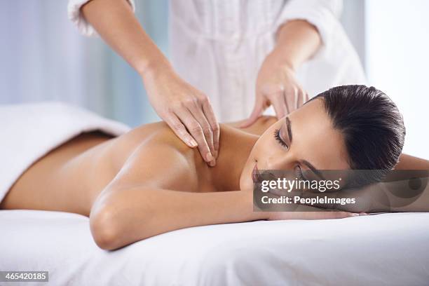 getting rid of all my tension - massage therapy stock pictures, royalty-free photos & images