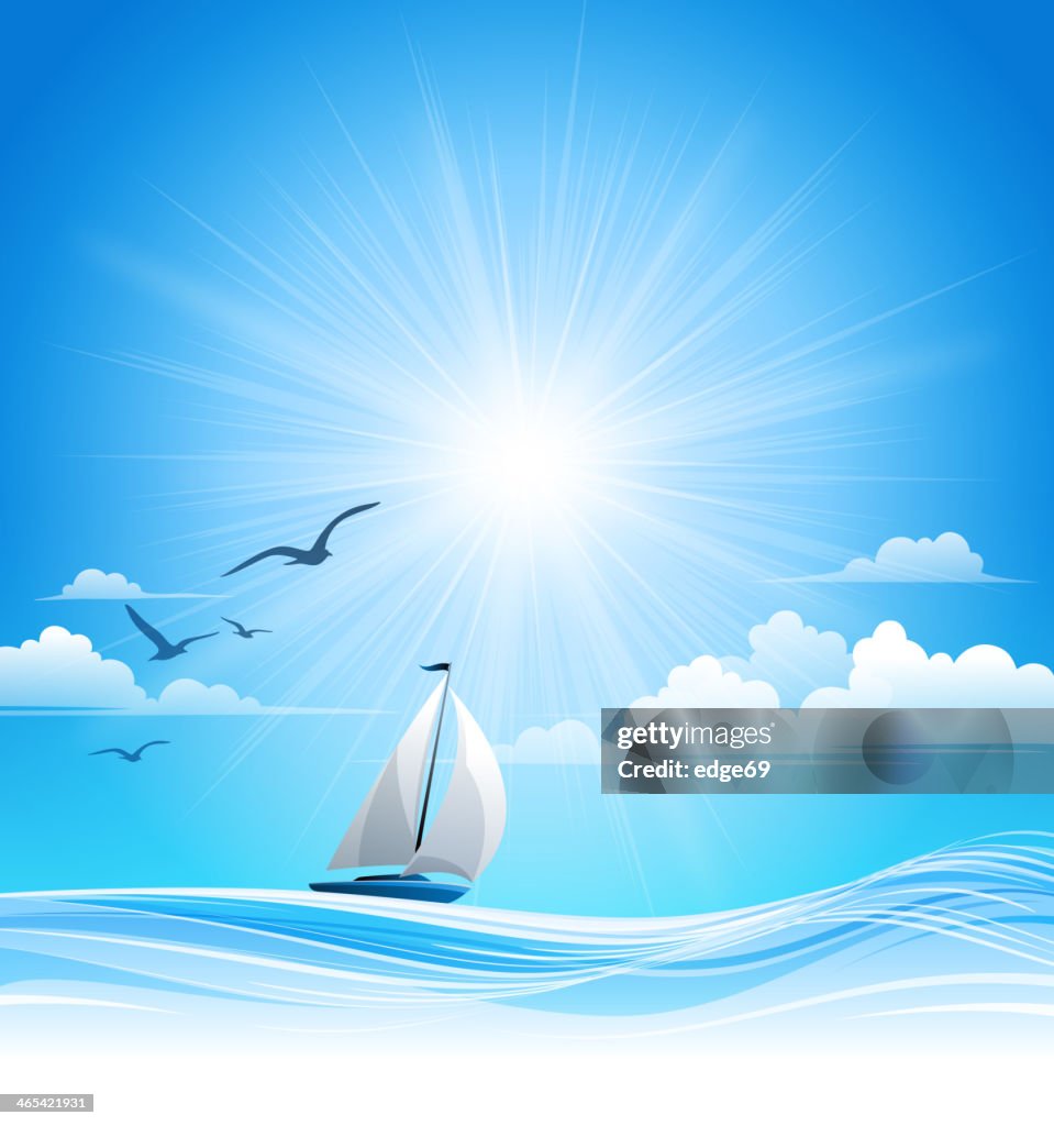 Summer Sailing Background