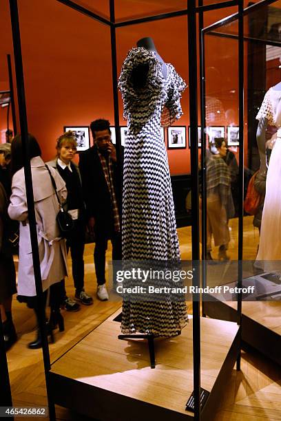 Dress Illustration view during the Jeanne Lanvin Retrospective : Opening Ceremony at Palais Galliera on March 6, 2015 in Paris, France.