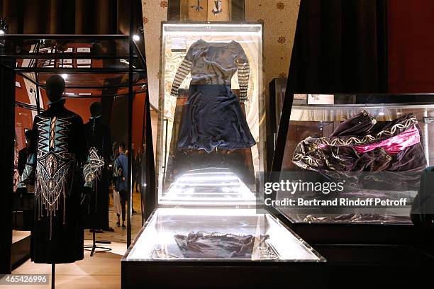 Dress Illustration view during the Jeanne Lanvin Retrospective : Opening Ceremony at Palais Galliera on March 6, 2015 in Paris, France.